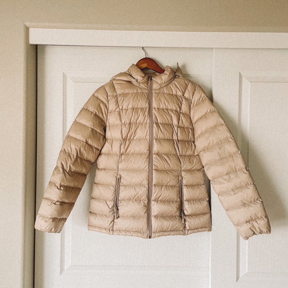 Charter Club Champagne Puffer Packable Jacket